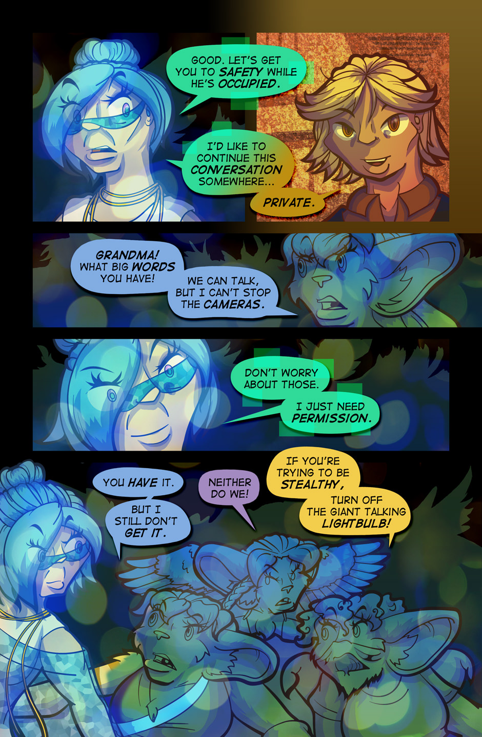 Sticking Out like a Glowing Blue Ghost Thumb.