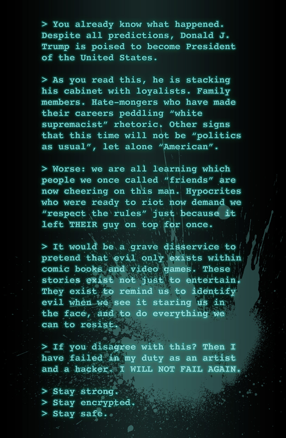 [Aside] Watch This Space.